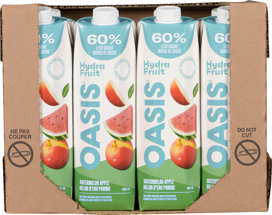 OASIS HYDRAFRUIT MELON APPLE JUICE, 12 X 960 ML