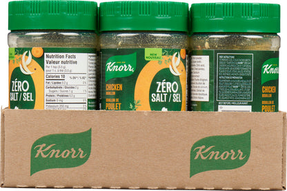 KNORR ZERO SALT CHICKEN BOUILLON 12X160G, 12 X 160 G