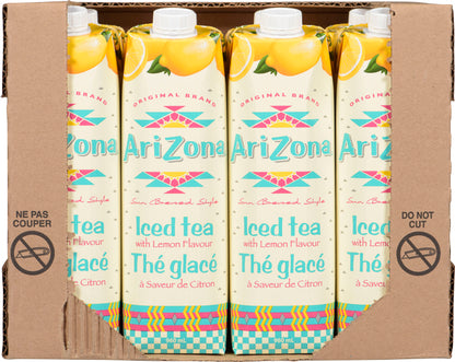 ARIZONA JUICE ICED LEMON TEA, 12 X 960 ML