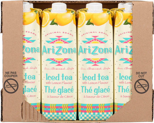 ARIZONA JUICE ICED LEMON TEA, 12 X 960 ML