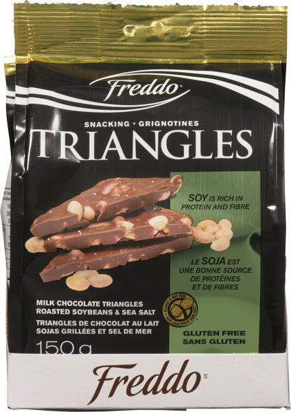 FREDDO SOY MILK CHOCOLATE TRIANGLES, 10 X 150 G
