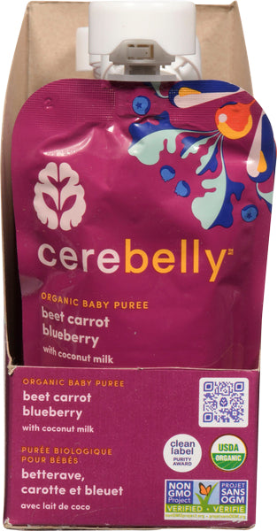 CERBELLY BABY BUTTERNUT SQUASH PUREE 2 PACK, 12 X 128 ML