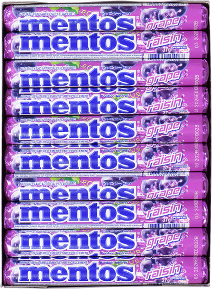MENTOS GRAPE MINT, 20 X 37 G