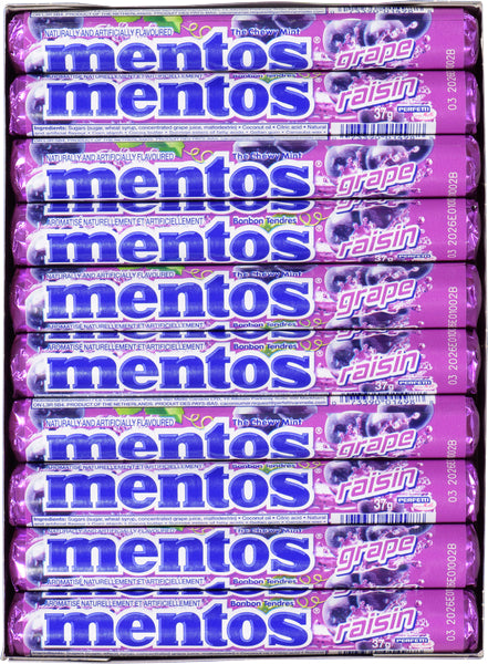 MENTOS GRAPE MINT, 20 X 37 G