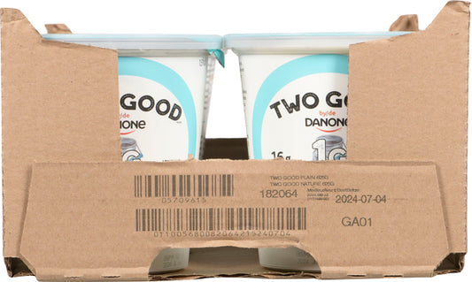 TWO GOOD GREEK YOGURT PLAIN, 6 X 625 G