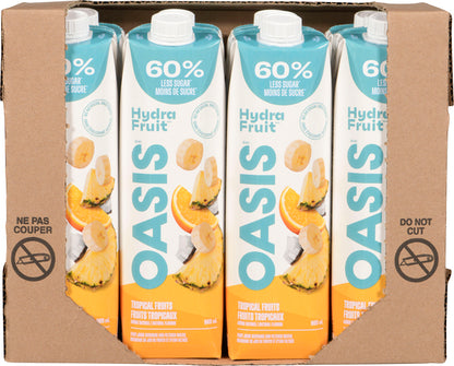 OASIS HYDRAFRUIT TROPICAL FRUIT JUICE, 12 X 960 ML