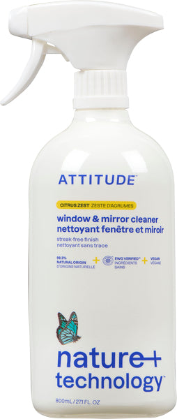ATTITUDE GLASS AND MIRROR CLEANER, 6 X 800 ML