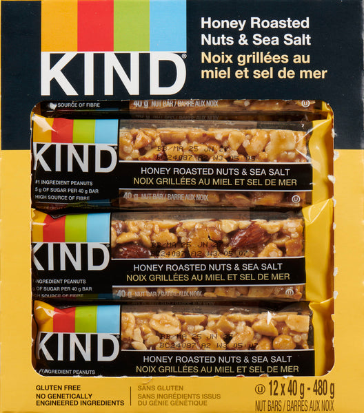 KIND BAR GRILLED SEA SALT ALMOND, 12 X 40 G
