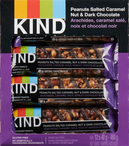 KIND BAR SALTED CARAMEL DARK CHOCOLATE, 12 X 40 G