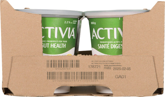 ACTIVIA YOGURT PROBIOTIC WILD STRAWBERRIES, 6 X 650 G