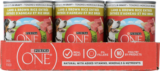 PURINA ONE SMARTBLEND LAMB & RICE, 12 X 368 G