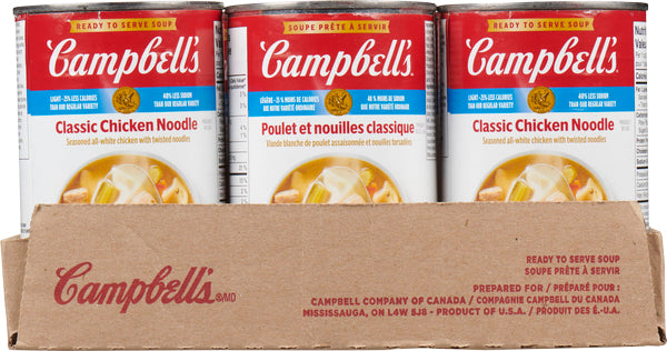 CAMPBELL CHICKEN NOODLE VEGETABLE SOUP, 12 X 515 ML
