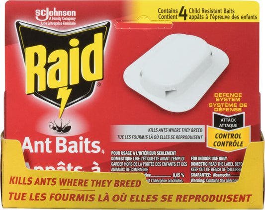 RAID ANT BAITS, 12 X 4 UN