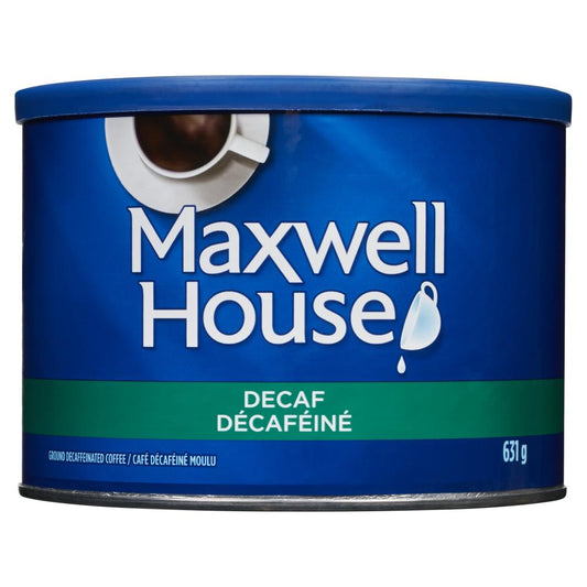 MAXHOUSE DECAFFEINATED GROUND COFFEE, 6 X 631 G