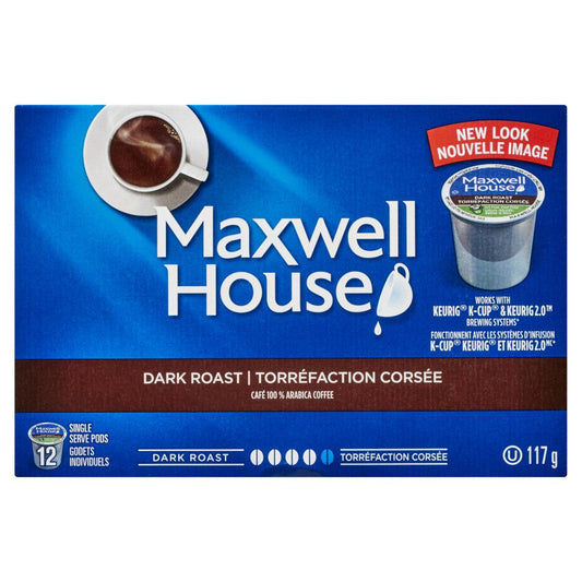 MAXHOUSE CORSICAN ROAST 12 K-CUP MH, 6 X 117 G