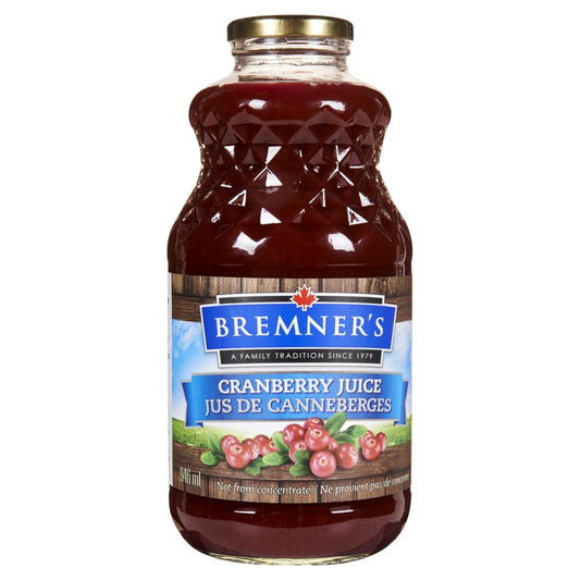 BREMNER'S, CRANBERRY JUICE, 12 x 946ML