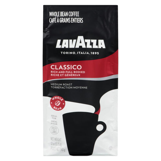 LAVAZZA CLASSICO COFFEE BEANS, 6 X 340 G