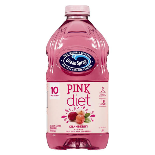 OCEAN SPRAY LIGHT ROSE CRANBERRY COCKTAIL, 8 X 1.89 L
