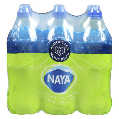 NAYA SPORTS SPRING WATER, 6 X 750 ML