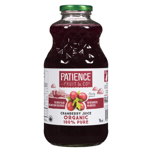 FRUITDOR ORGANIC CRANBERRY JUICE 100%, 6 X 946 ML