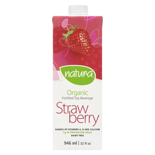 NATURA BOISS ORGANIC STRAWBERRY SOY GLUTEN-FREE, 12 X 946 ML