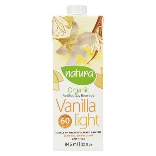 NATURA BOISS ORGANIC VANILLA LIGHT SOY GLUTEN-FREE, 12 X 946 ML