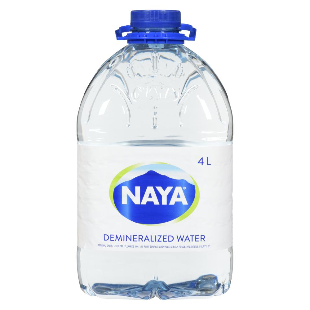 NAYA DEMINERALIZED WATER, 4 x 4L