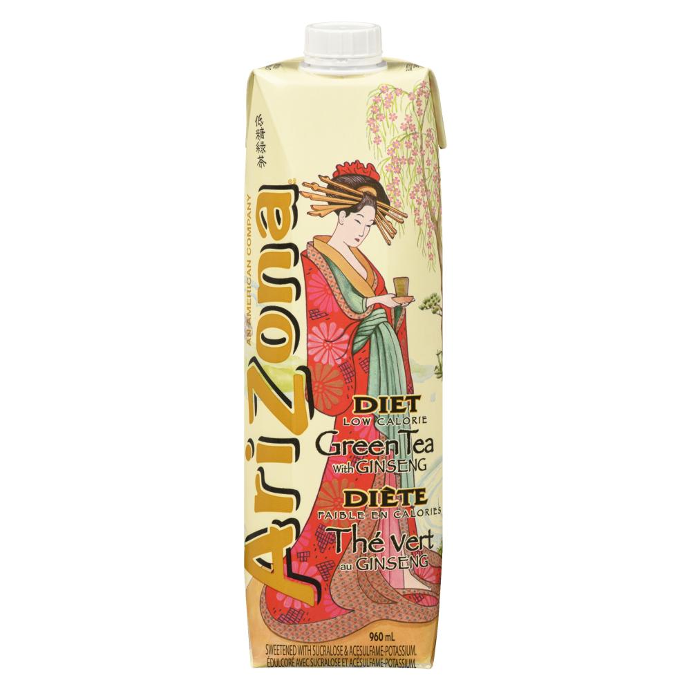 ARIZONA ICED TEA GINGER HONEY UNSWEETENED, 12 X 960 ML