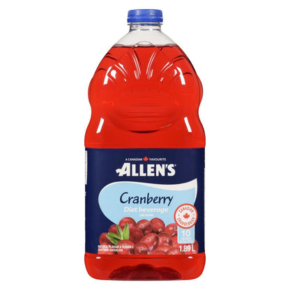 ALLENS DIET CRANBERRY COCKTAIL, 6 X 1.89 L
