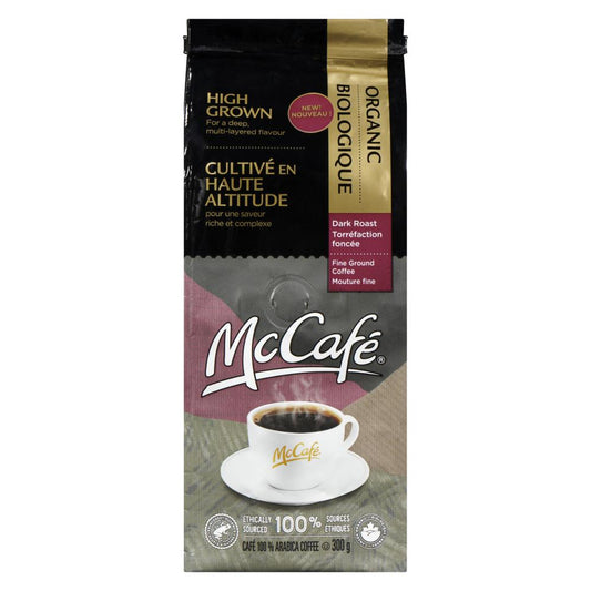 MCCAFE GROUND ORGANIC HIGH-ALTITUDE COFFEE, 6 X 300 G