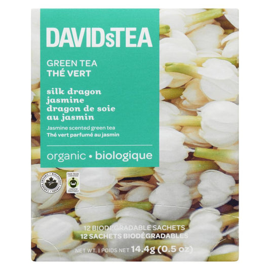 DAVID'S TEA JASMINE DRAGON GREEN TEA, 6 X 14.4 G