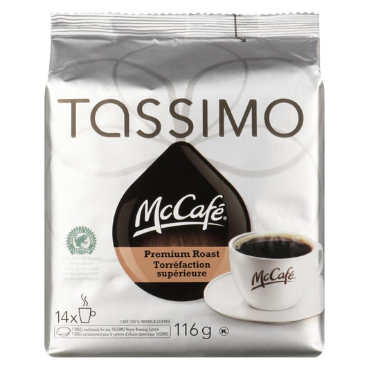 MCCAFE TASSIMO COFFEE TORREFACTION MEDIUM 14KCUP, 5 X 116 G