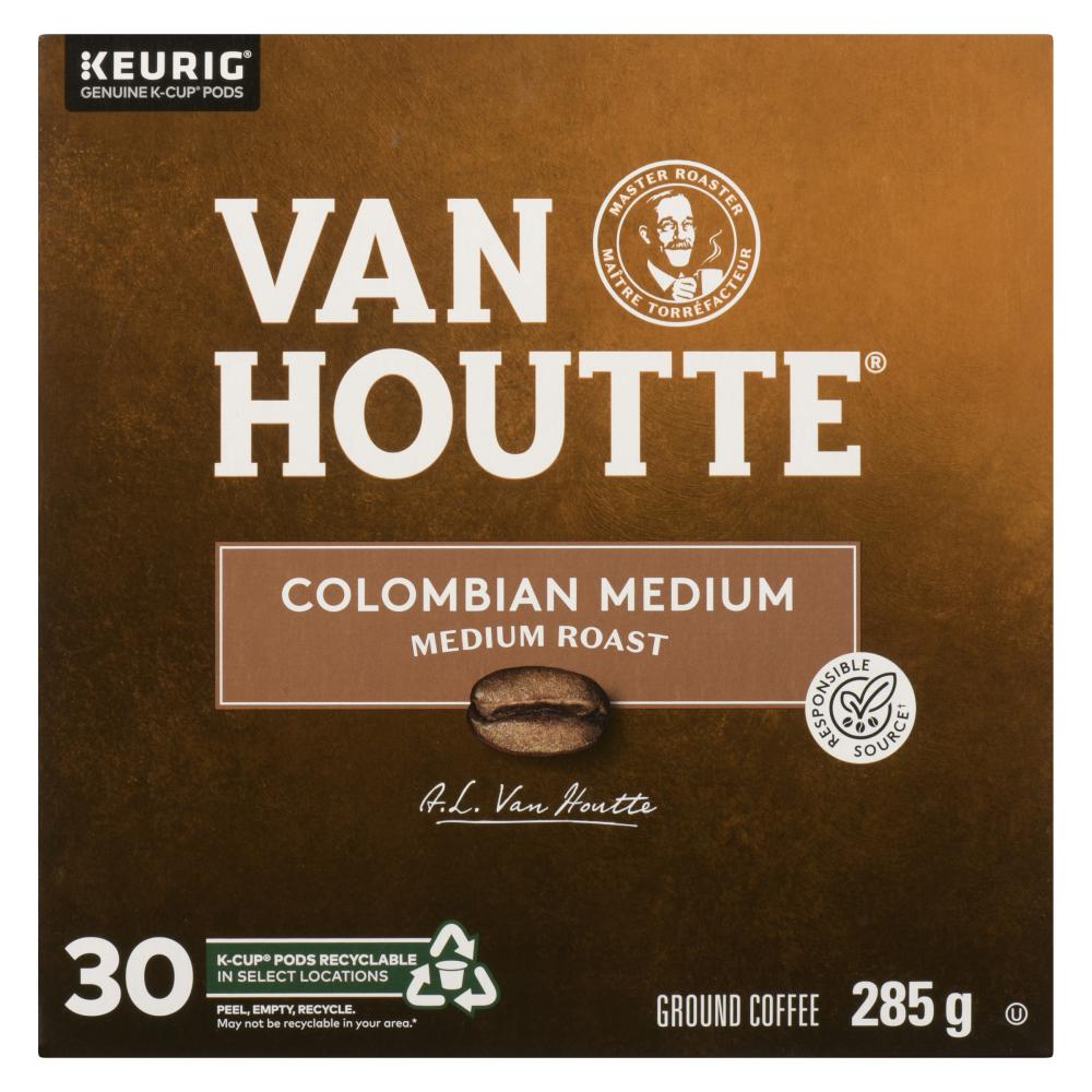 VANHOUTTE COFFEE KCUP COLOMBIAN MEDIUM, 4 X 30 UN