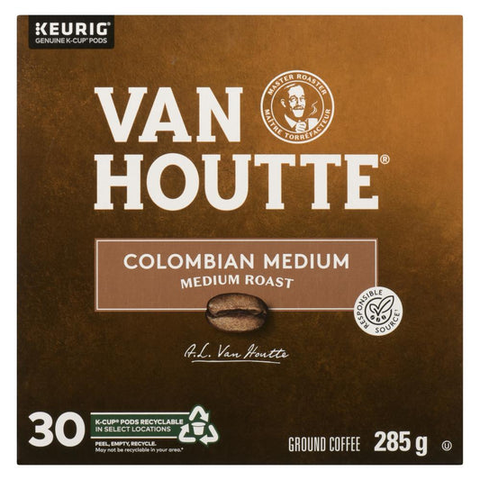 VANHOUTTE COFFEE KCUP COLOMBIAN MEDIUM, 4 X 30 UN