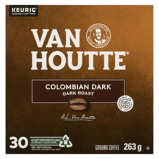 VANHOUTTE COFFEE KCUP COLOMBIAN DARK, 4 X 30 UN