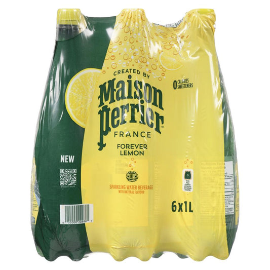 PERRIER, LEMON, 6 x 1L