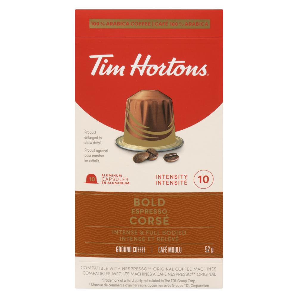 TIM HORTONS NESPRESSO STRONG ESPRESSO, 10 X 10 UN