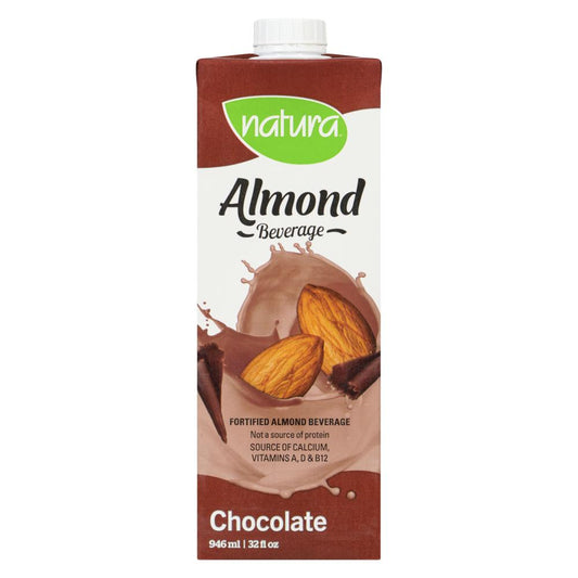 NATURA BOIS ALMOND CHOCOLATE UNSWEETENED GLUTEN-FREE, 12 X 946 ML
