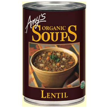 AMY'S KITCHEN, LENTIL SOUP OR, 12 x 398ML