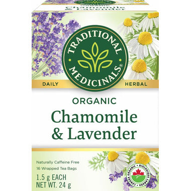 TRADITIONAL MEDICINALS, CHAMOMILE W LAVENDER, 6 x 16CT