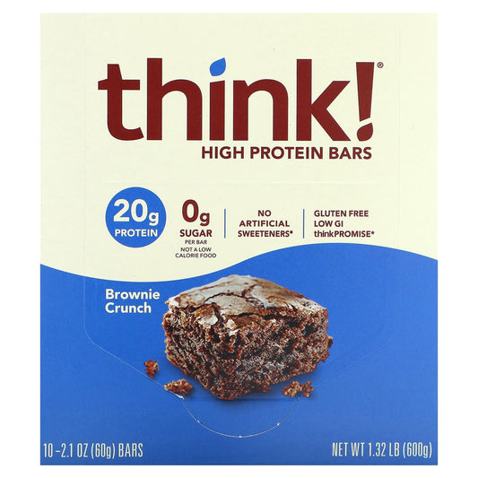 THINK, BROWNIE CRUNCH, 10 x 60G