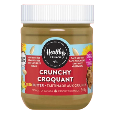 HEALTHY CRUNCH, CRUNCHY SUNSEED BUTTER, 6 x 340G