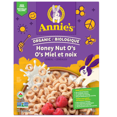 ANNIE'S HOMEGR, HONEY NUT O'S CEREAL, 10 x 235G