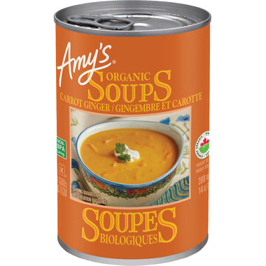 AMY'S KITCHEN, ORGANIC CARROT GINGER SOUP, 12 x 398ML