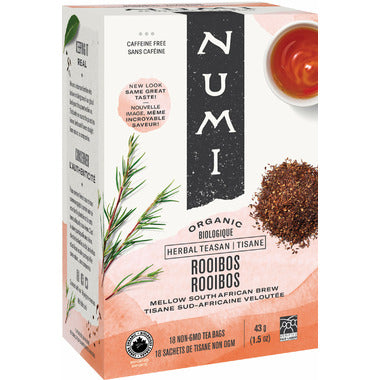 NUMI, ROOIBOS AFRICAN HLR W VNLLA NO, 6 x 18CT