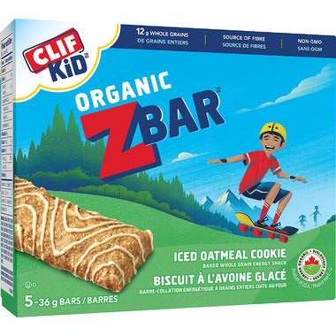 CLIF/LUNABAR, ORGANIC ZBAR ICED OATMEAL COOKIE, 6 x 180 GR
