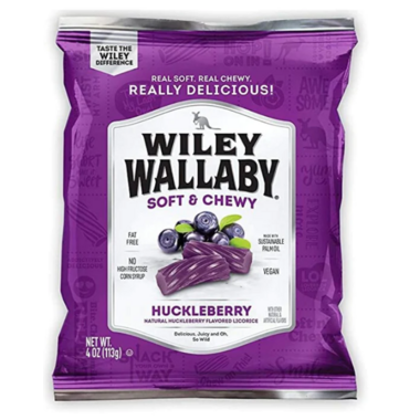WILEY WALLABY, HUCKLEBEERRY LICORICE, 24 x 113G