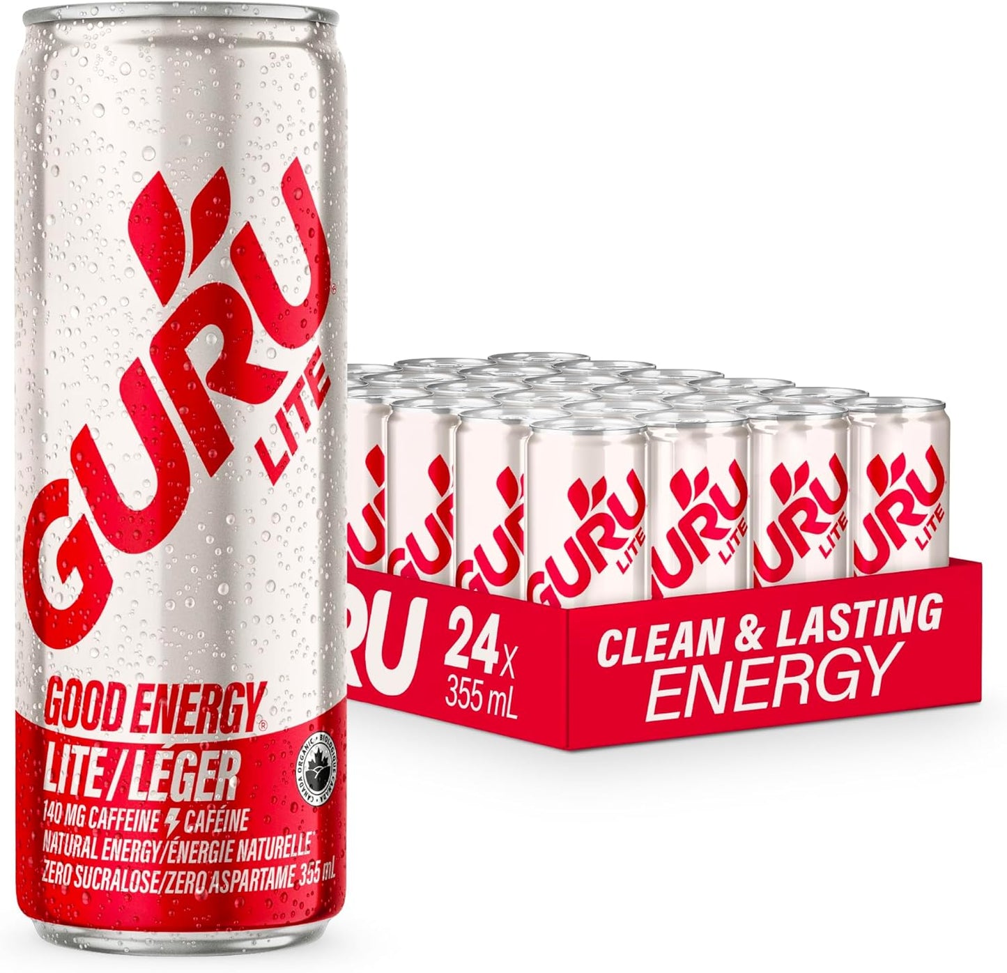 GURU BEVERAGE, LITE ENERGY DRINK OR, 24 x 355ML