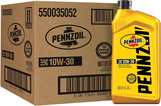 PENNZOIL 10W30 MOTOR OIL CONVENTIONAL, 6 X 946 ML