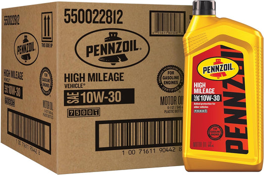PENNZOIL HIGH MILEAGE 10W30, 6 X 946 ML